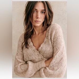 NWT SEZANE NATHALIA JUMPER BEIGE MARL MEDIUM SOLD OUT
